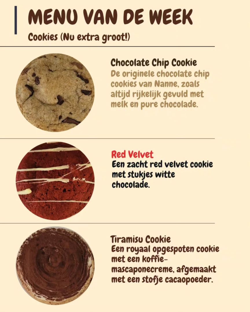 Instagram-post van Nanne's Cookies & Brownies